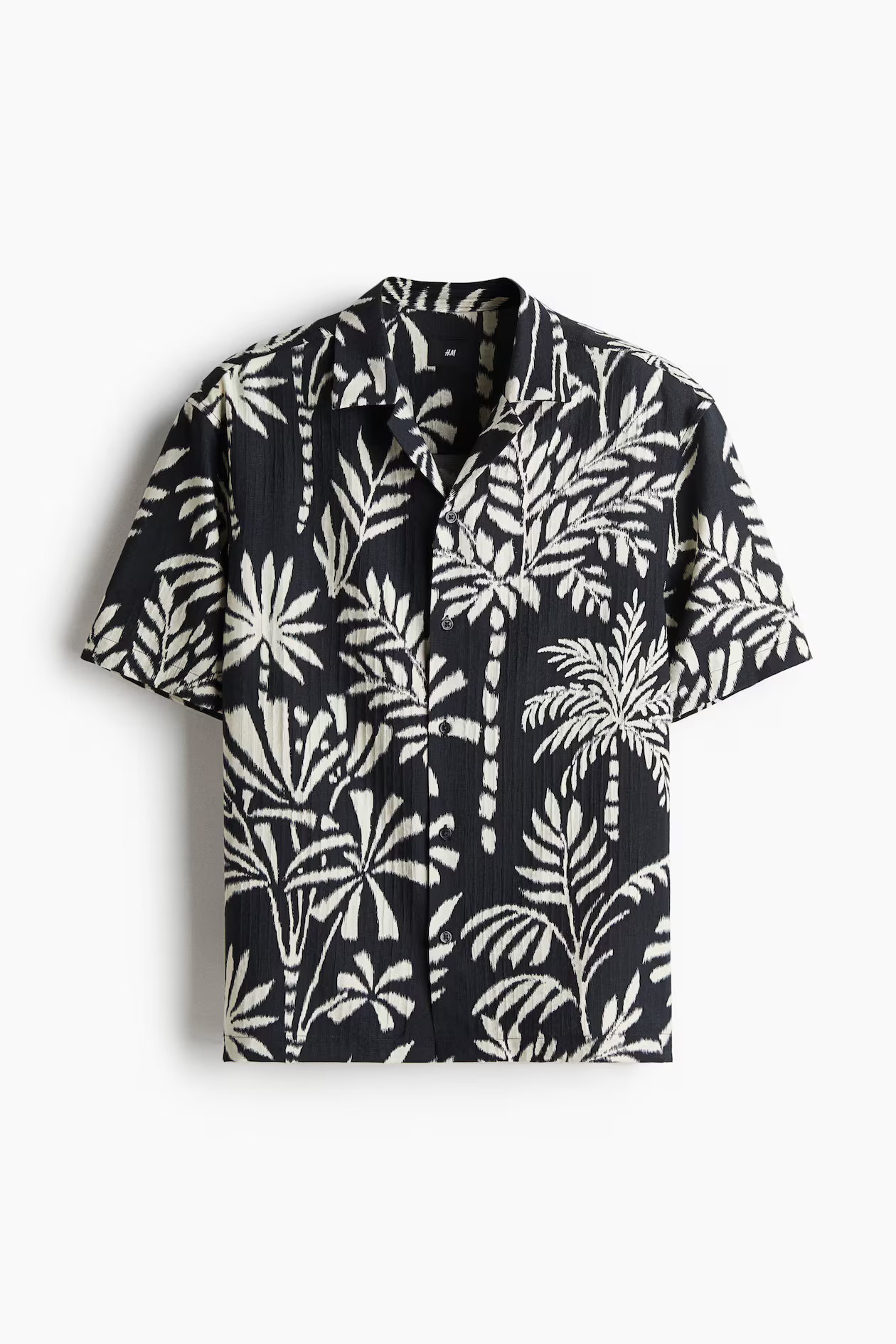 Black/Leaf-patterned