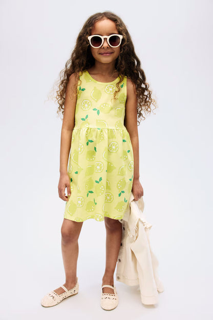 Kids Patterned Cotton Frock
